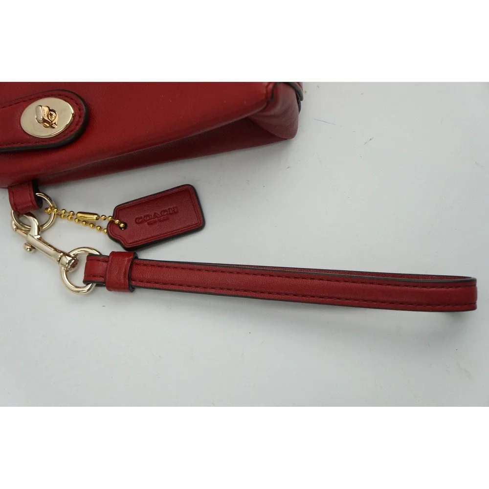 Coach wristlet red